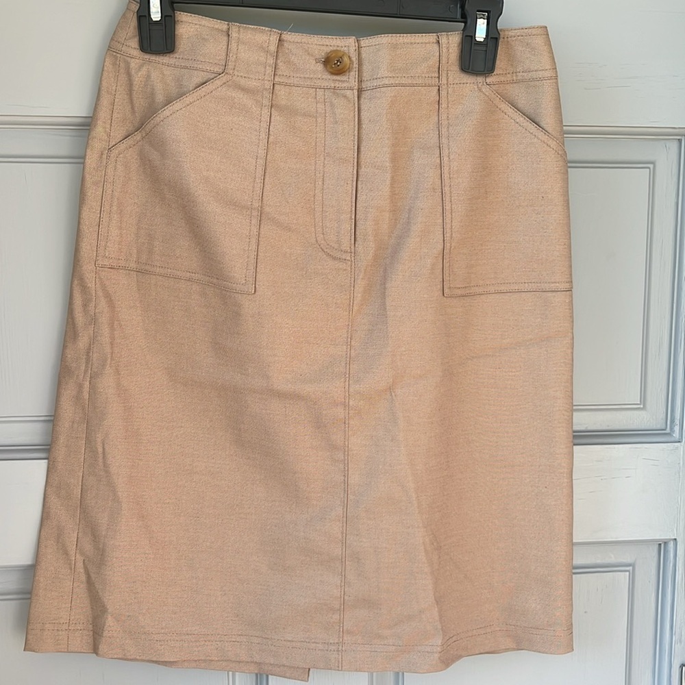 Doncaster Sport Tan A Line Pencil Skirt, Women’s Sz 2